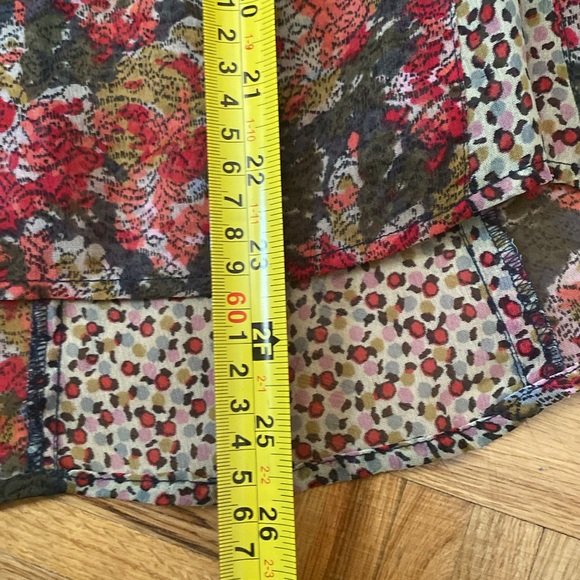 Urban Outfitters flowy Staring at Stars colorful bell sleeve tunic top - Picture 12 of 12